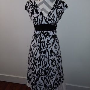 Black and White Patterned dress